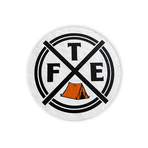 Orange Tent Coaster (4 Pack)